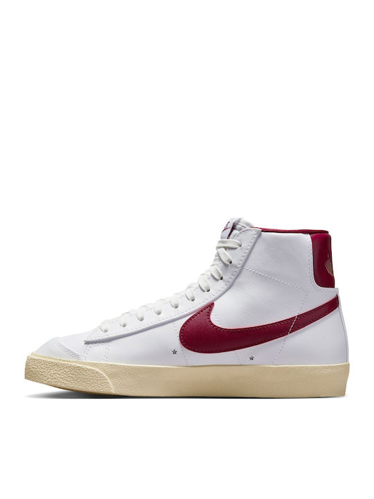 Blazer Mid '77 SE Γυναικεία Μποτάκια White / Muslin / Metallic Gold Star / Team Red