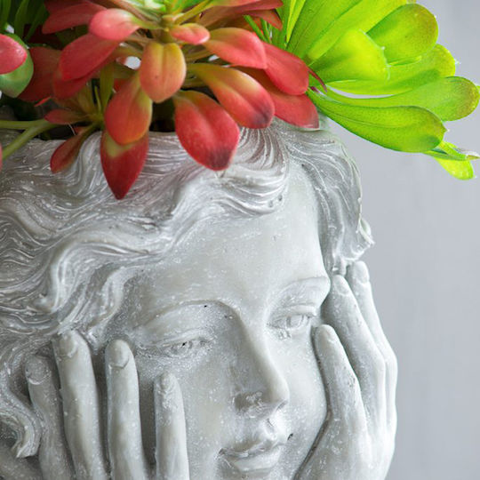 Artekko Planter Concrete Gray 23x23x29cm.