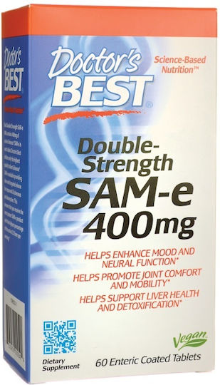 Doctor's Best Sam-E Double Strength 400мг Добавка за Стрес 60 табове