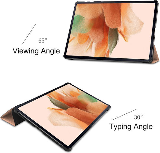 Sonique Flip Cover Ανθεκτική Ροζ Χρυσή (Galaxy Tab S7 FE)
