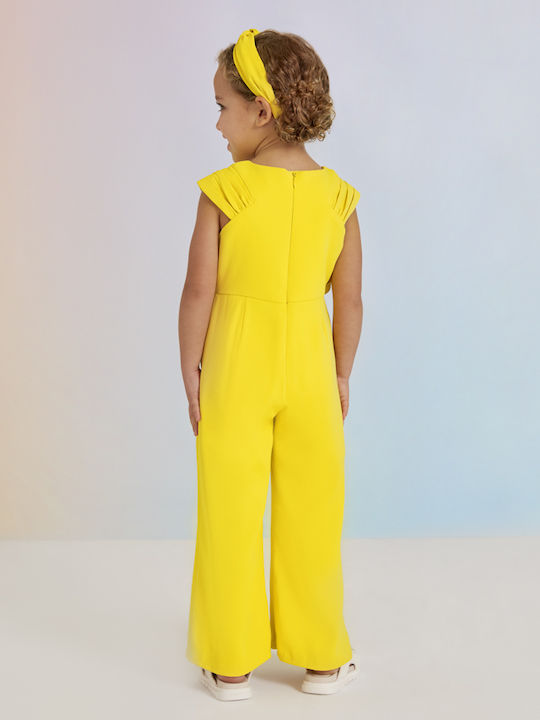 Kids' Fabric Jumpsuit Yellow