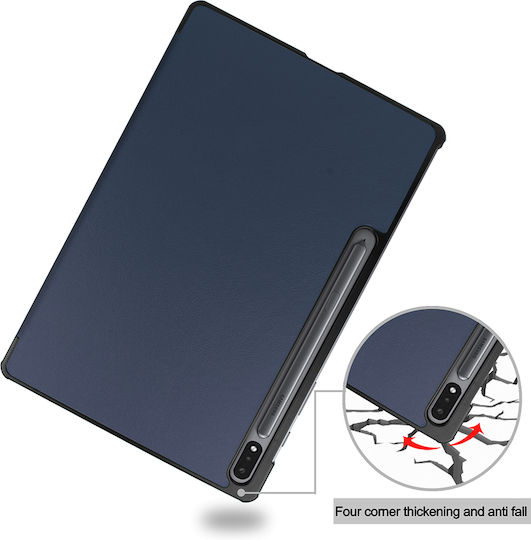 Sonique Flip Cover Δερματίνης Ανθεκτική Samsung Galaxy Tab S7+ 12.4", Galaxy Tab S8+ 12.4"