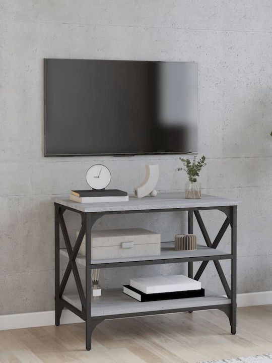 Metal / Particle Board TV Furniture Gray L60xW40xH50cm