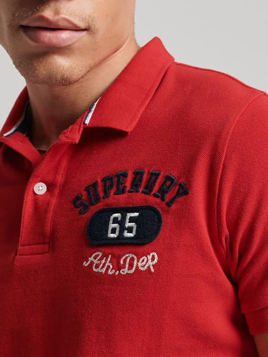 Superstate Polo Kurzarmbluse Rot