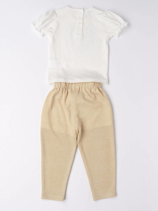 iDO Kids Set with Pants Summer 2pcs Beige