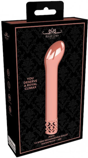 Shots Royal Gems Jewel Mini Δονητής G-Spot 12cm Rose Gold
