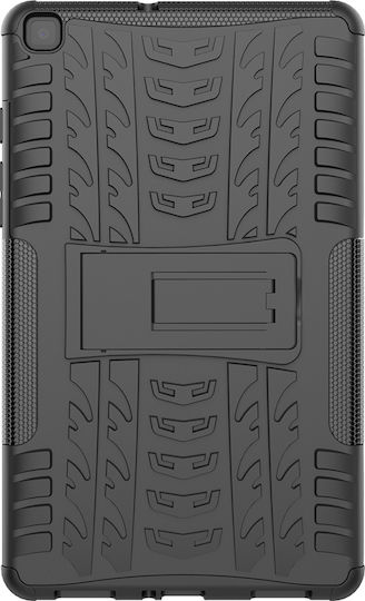 Sonique Defender Rückseite Umschlag Dauerhafte Schwarze (Galaxy Tab A 8.0 2019)