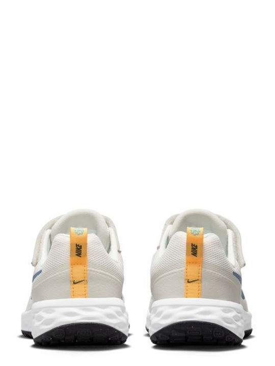 Revolution Revolution 6 Kids Sports Shoes Running with Hoop & Loop Closure White