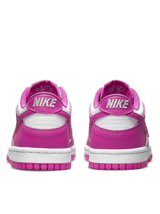 Dunk Dunk low Active Kids Sneakers White / Active Fuchsia