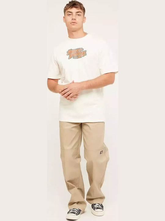 Double Knee Trousers Chino in Loose Fit Beige