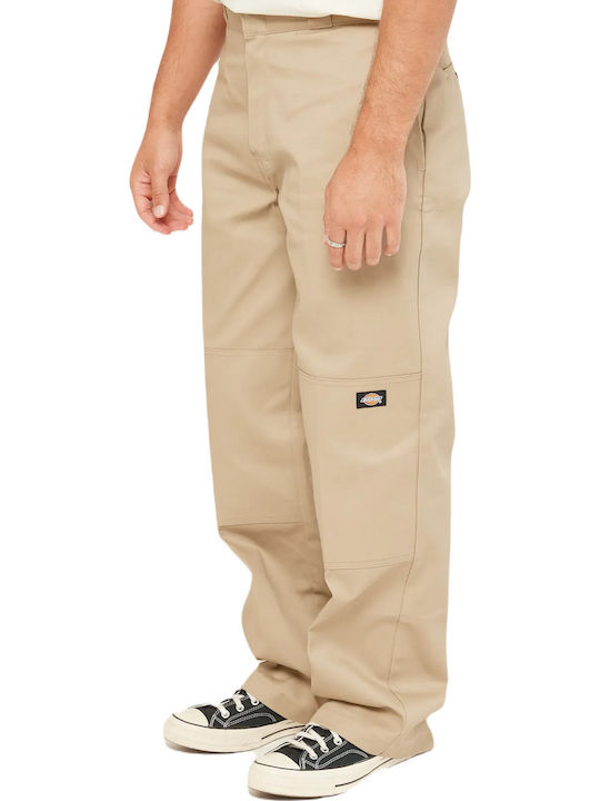 Double Knee Trousers Chino in Loose Fit Beige