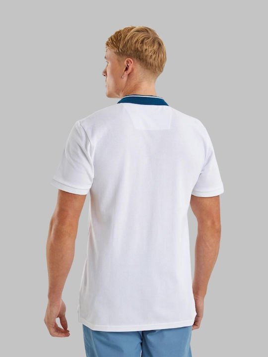 Nautica Rogan Ανδρικό T-shirt Polo Λευκό