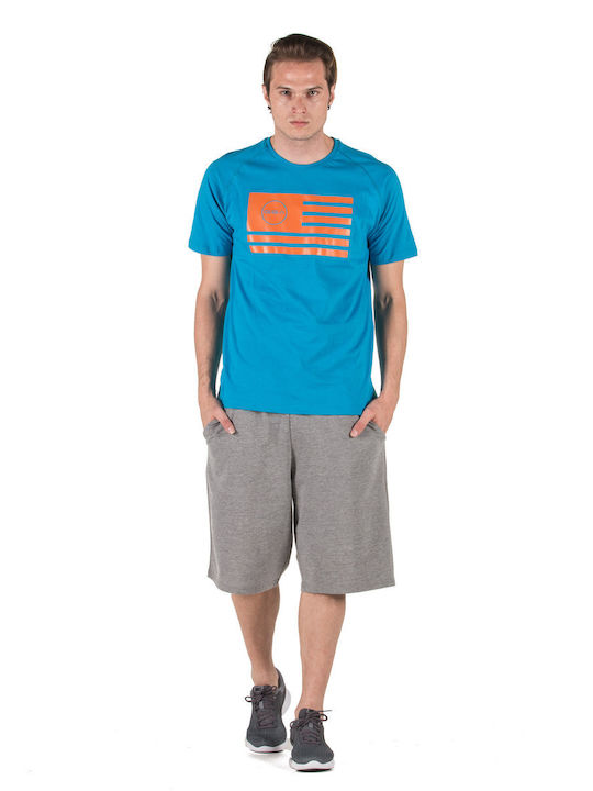 Superlogo Tricou Sport Albastru Deschis