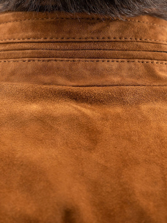 Lederjacke Jacke Tabac Braun