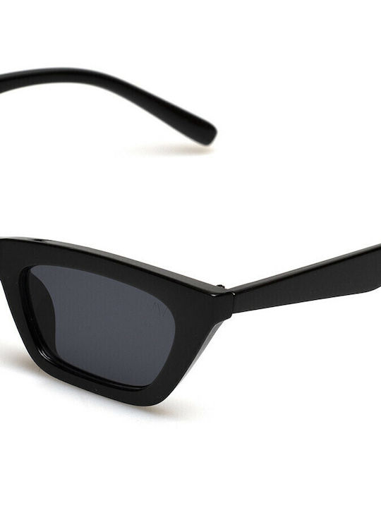 AV Sunglasses Karen Women's Sunglasses with Black Plastic Frame and Polarized Lens