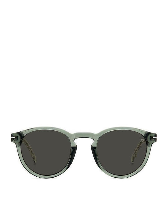 David Beckham Unisex Sunglasses with Green Plastic Frame and Gray Lens DB 1111/S 1ED/IR