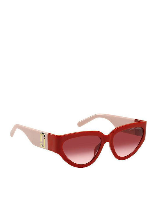 Marc Jacobs Women's Sunglasses with Red Plastic Frame and Red Gradient Lens MARC 645/S 92Y/TX