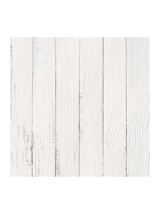 Διακοσμητικό Αυτοκόλλητο Πλακάκια White Wood 3τμχ 30x30εκ. Ango