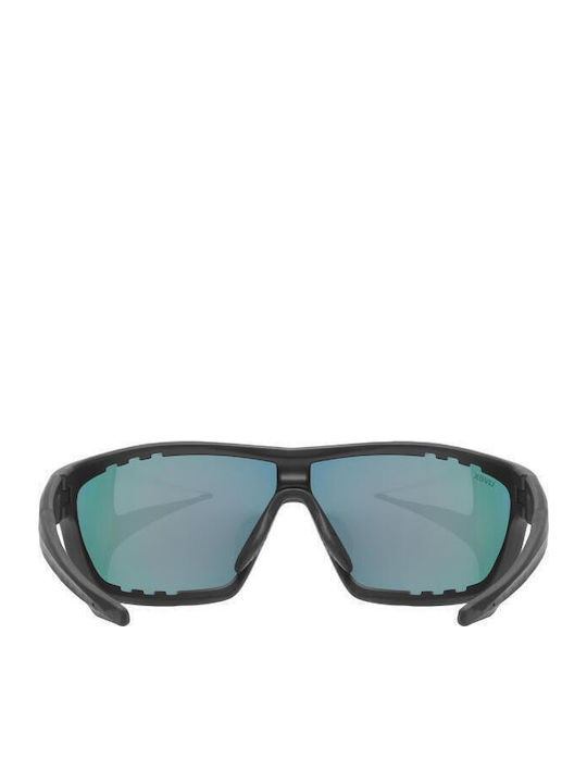 Uvex Sportstyle 706 Unisex Γυαλιά Ηλίου με Κοκκάλινο Σκελετό Black Mat Mirror Blue 5320062016