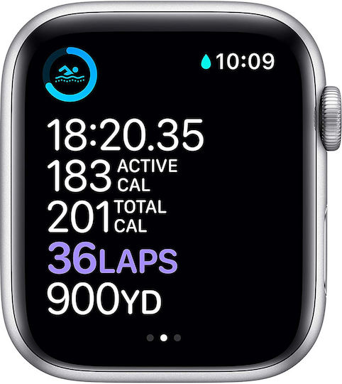 Apple Watch Series 6 Aluminium 44mm Waterproof with Heart Rate Monitor (White)