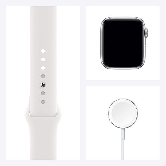 Apple Watch Series 6 Aluminium 44mm Waterproof with Heart Rate Monitor (White)