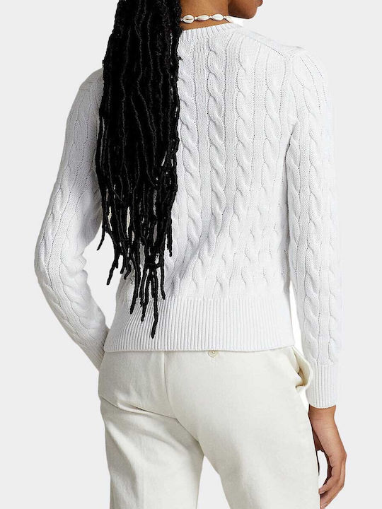 Women's Knitted Cardigan with Buttons White