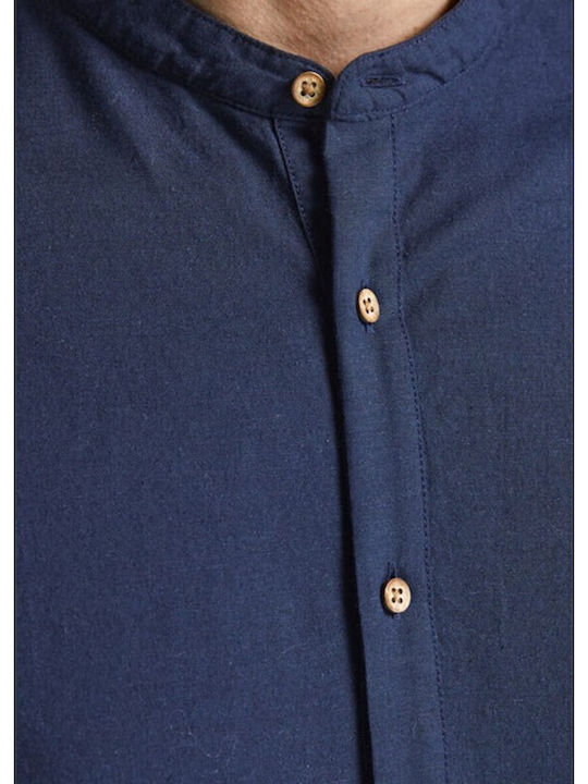Jack & Jones Men's Shirt Long Sleeve Navy Blazer