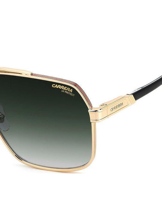 Carrera Men's Sunglasses with Gold Metallic Frame and Grey Gradient Lens 1055S W3J/9K