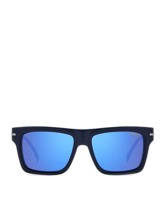 Carrera Unisex Sunglasses With Navy Blue Horn-Rimmed Frame And Grey Lens 305/S Y00/XT