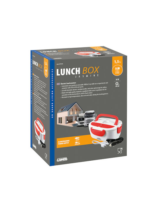 Lampa Plastic Electric Lunch Box Red 1500ml