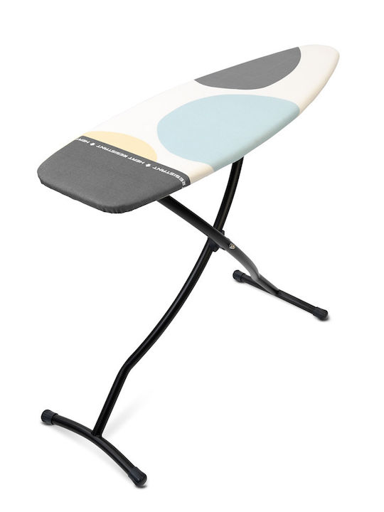 Brabantia Spring Bubbles Ironing Board for Steam Iron Foldable 135x45x102cm