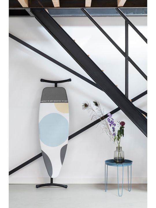 Brabantia Spring Bubbles Ironing Board for Steam Iron Foldable 135x45x102cm