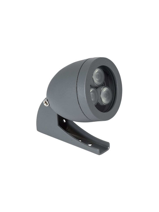 GloboStar Treelight Treespo Lampă Proiector LED Pentru Exterior 6W RGBW IP67 Gri