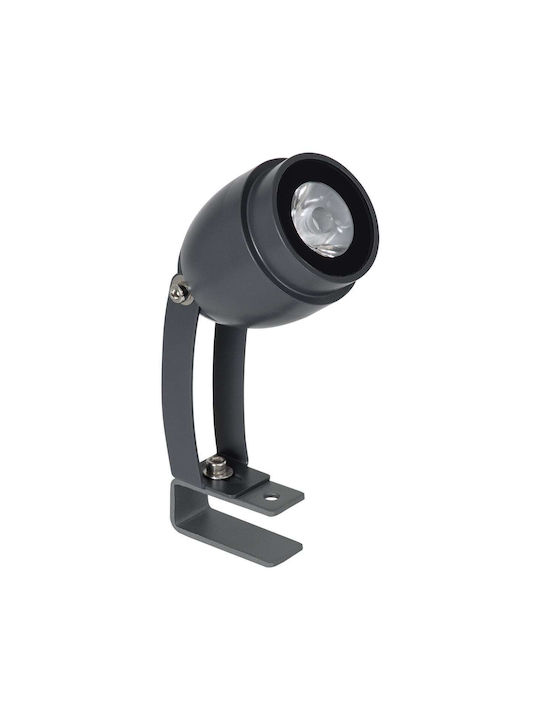 GloboStar Treelighttreegal Outdoor Projector Lamp 3W with Blue Light IP67 Gray