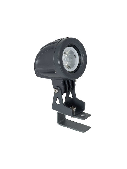 GloboStar Treelighttreedita Außenstehlampe Projektor LED 3W mit Natürliches Weiß Licht IP67 Graue