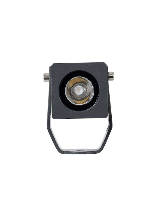 GloboStar Treelighttreemaro Proiector LED Pentru Exterior 3W Cu Lumină Alb Natural IP67 Gri