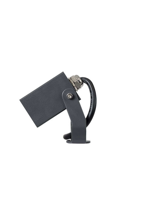 GloboStar Treelighttreemaro Proiector LED Pentru Exterior 3W Cu Lumină Alb Natural IP67 Gri