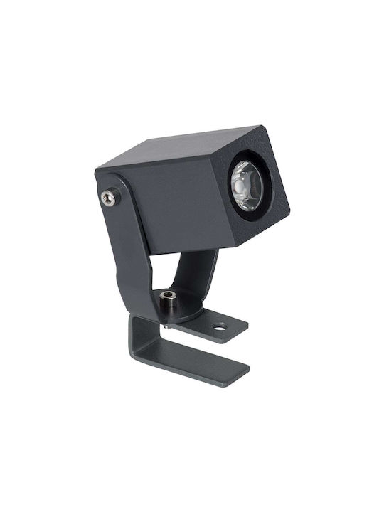 GloboStar Treelighttreemaro Proiector LED Pentru Exterior 3W Cu Lumină Alb Natural IP67 Gri