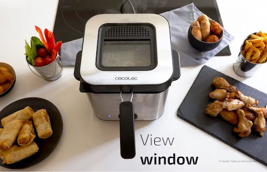 Cecotec Cleanfry Infinity 1500 Фритюрник 1.5лт Сребрист