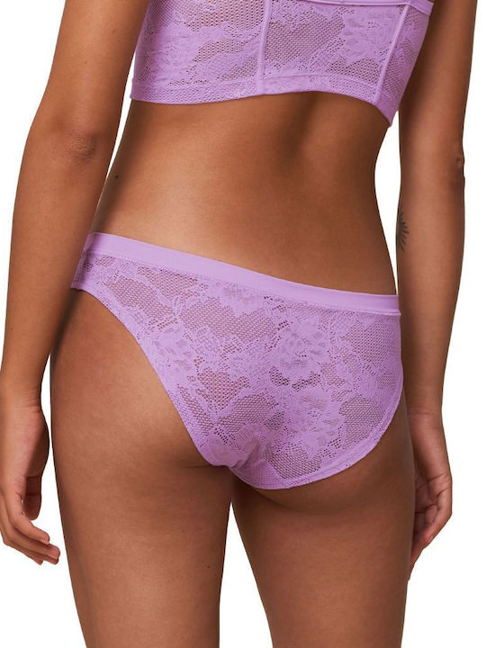 Triumph Smart Deco Women's Briefs with Lilac Lace