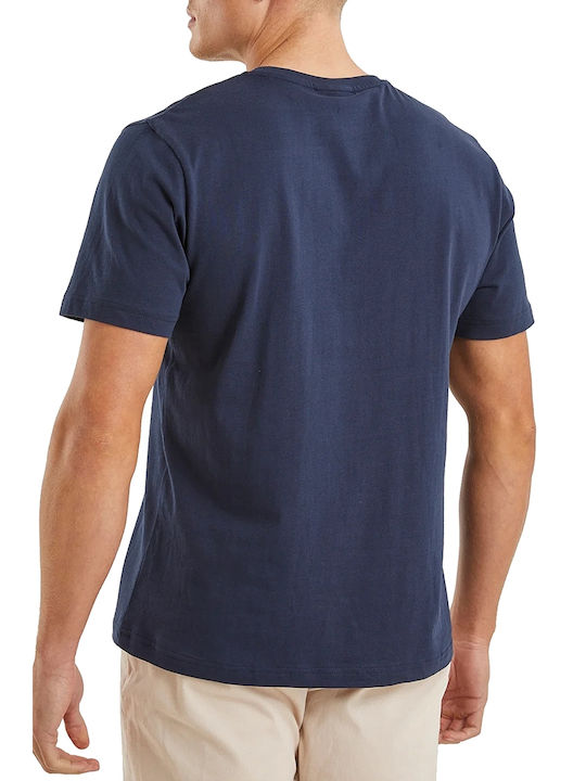 Nautica Ανδρικό T-shirt Navy Μπλε με Στάμπα