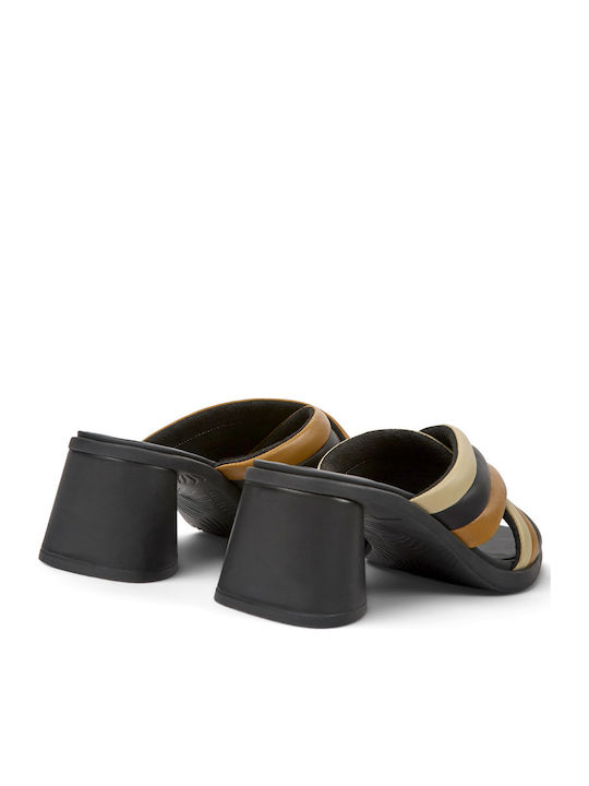 Leder Sandalen Mehrfarbig