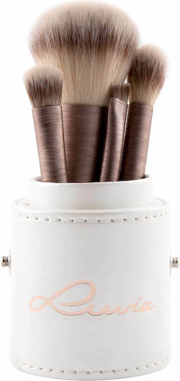 Luvia Set mit Make-up-Pinseln aus synthetischem Haar Mini Prime Vegan 4Stück