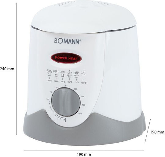 Bomann FFR 1290 CB Deep Fryer 1lt White