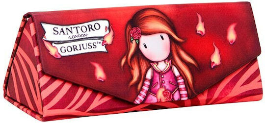 Santoro Eyeglass Case Fire in my Heart In Red Colour