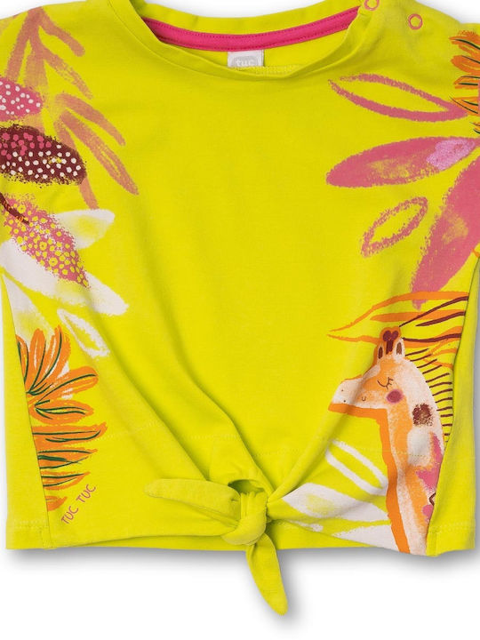 Kids' Set with Leggings Summer 2pcs Yellow