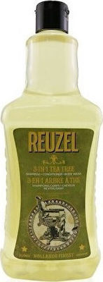 Reuzel 3in1 Tea Tree Βath Wash for Men for Body & Hair 1000ml