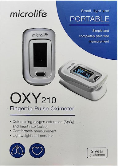 Microlife Oxy 210 Oximetru de Puls Degetul Alb