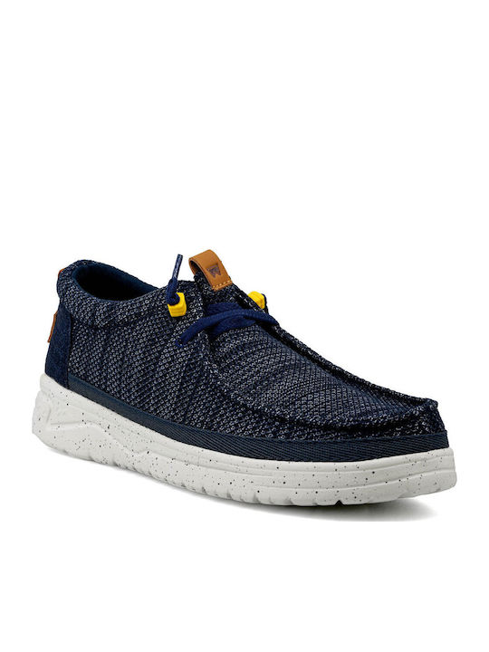Makena Knit Men's Moccasins Blue
