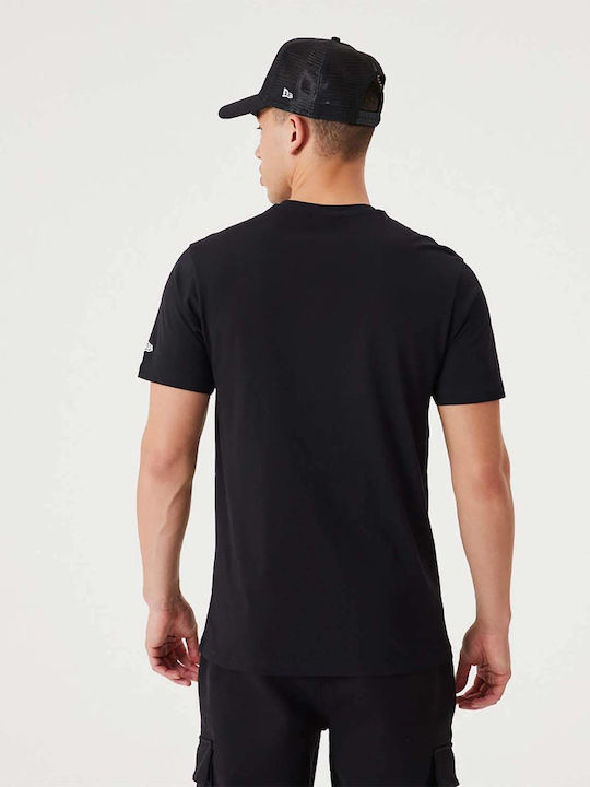 New Era Black Essentials Ανδρικό T-shirt Μαύρο Μονόχρωμο